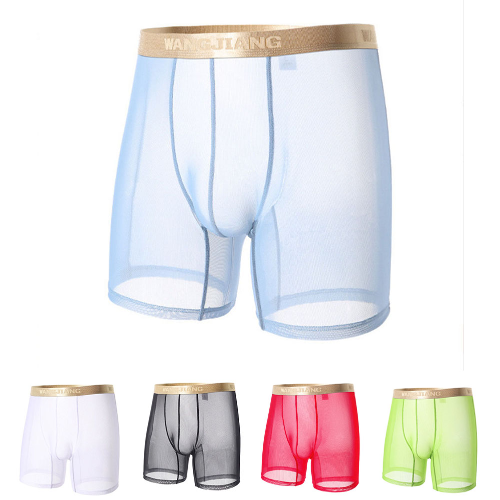 Boxer Shorts Modal - Męskie siateczkowe, prześwitujące, cienkie, bezszwowe bokserki