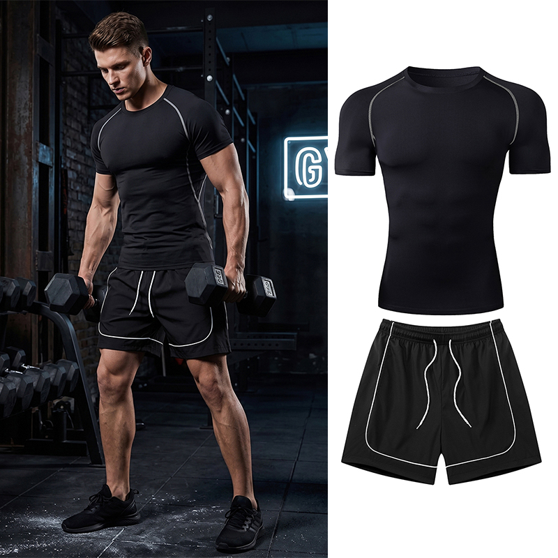 Compression Shorts Athletes - Męski zestaw do ćwiczeń i biegania,