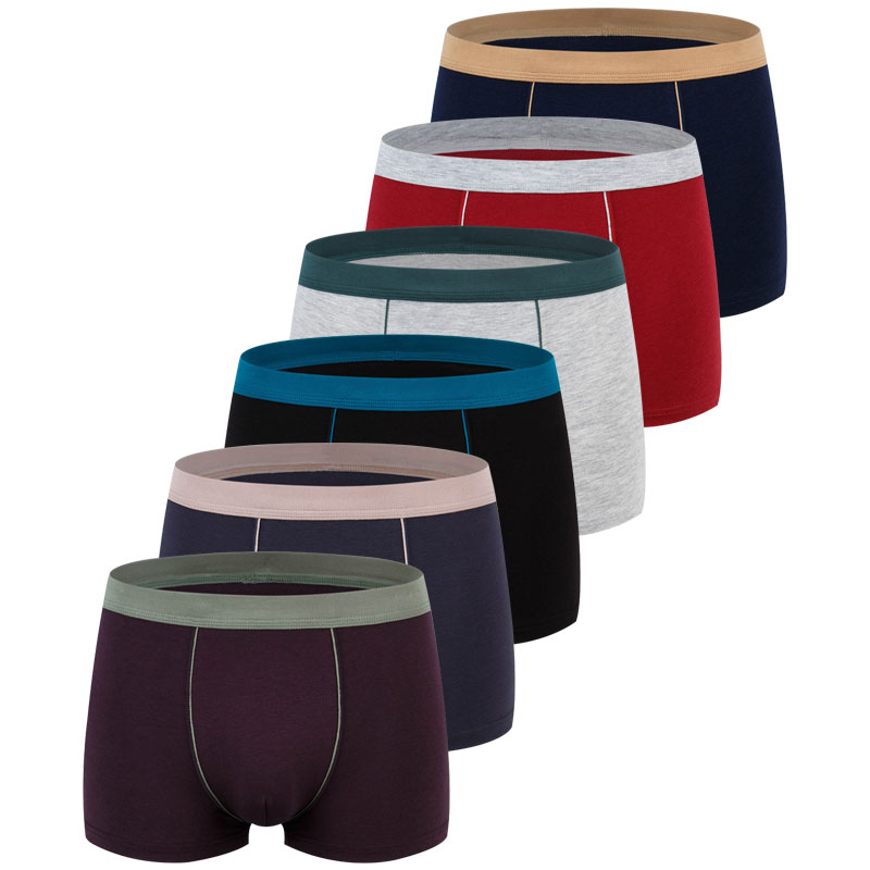 Boxer Brief Pack Cotton - Duży rozmiar Bezszwowa bielizna męska Bawełniane