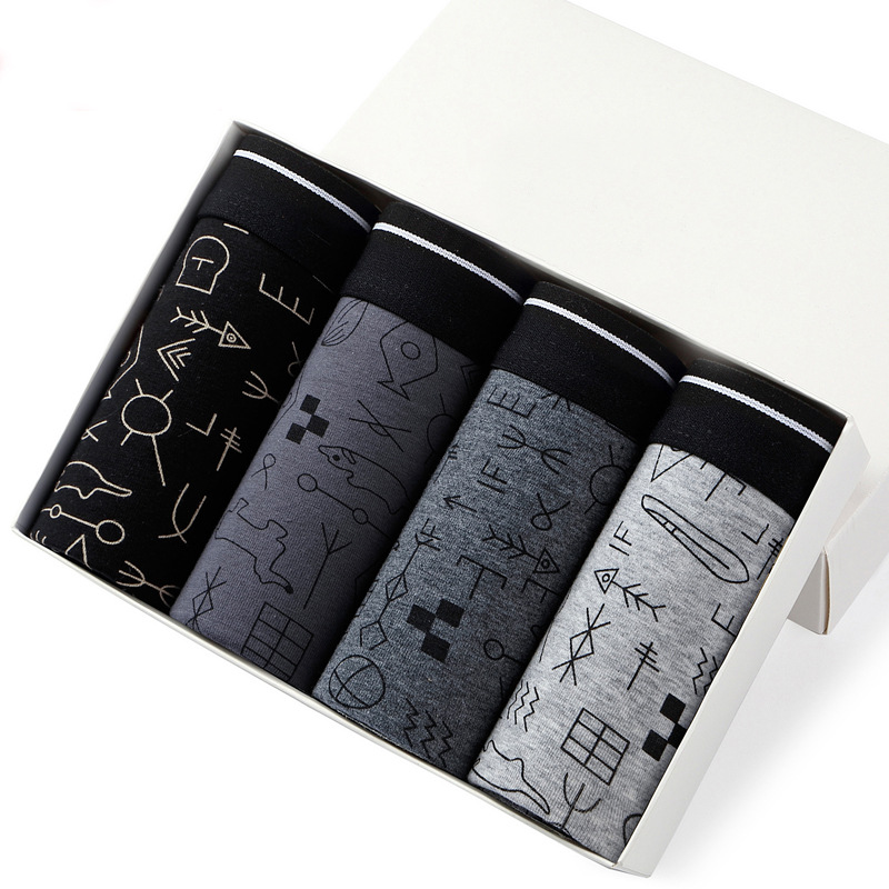 4 szt. Majtki męskie seksowne  – Boxer Brief Pack Cotton recenzja i cena