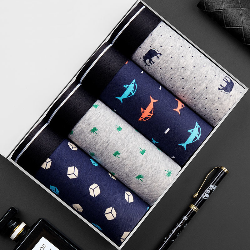 4 szt. Majtki męskie seksowne  – Boxer Brief Pack Cotton recenzja i cena