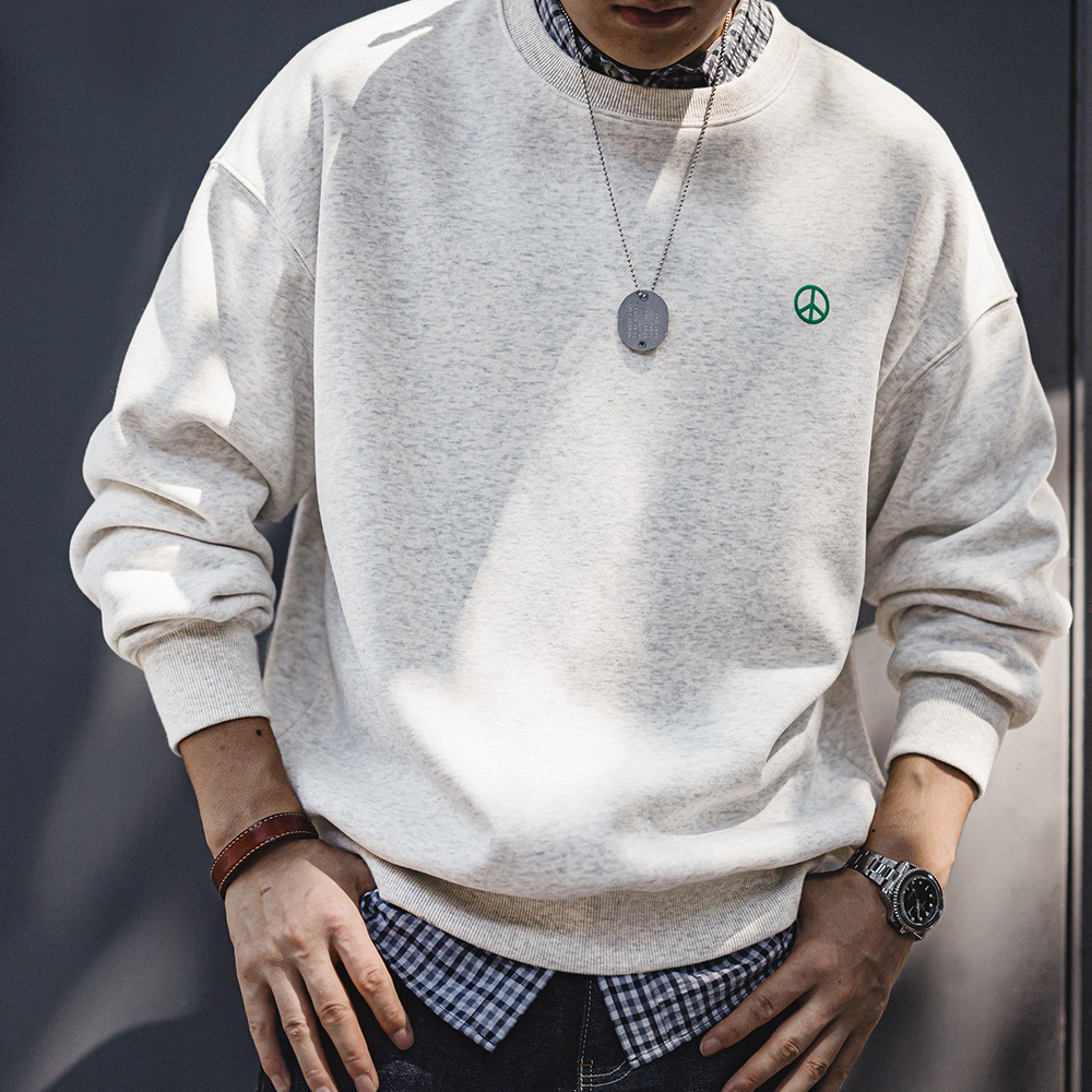 Maden Casual Szara bluza z kap – Undershirt Crew Neck recenzja i cena