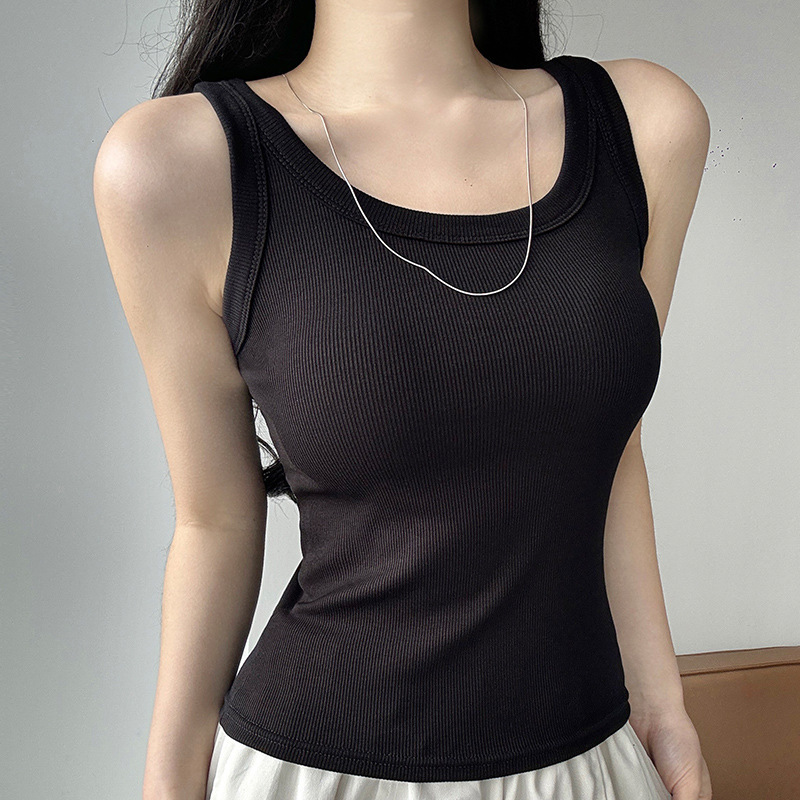 Damska koszulka bez rękawów, g – Tank Top Ribbed recenzja i cena